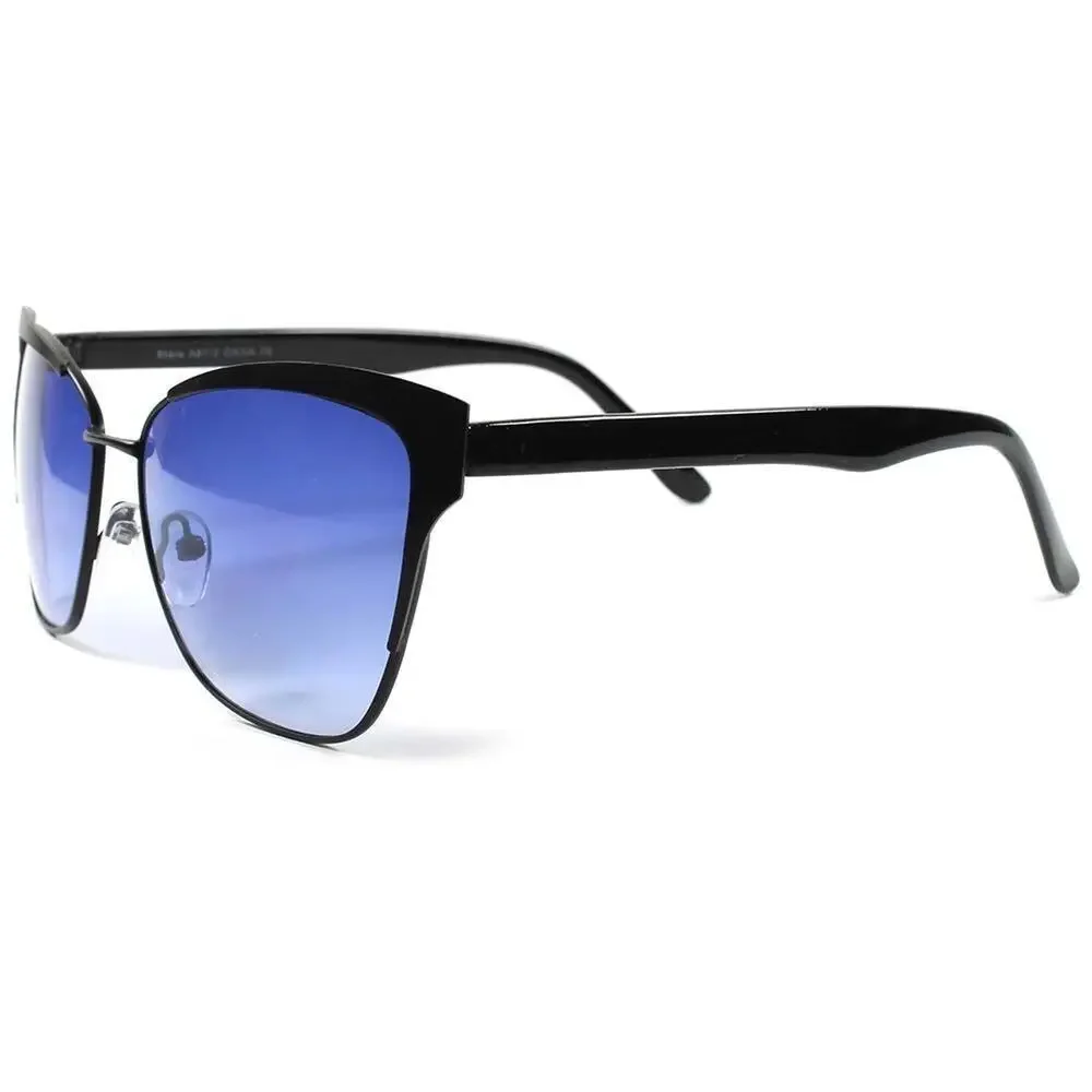 Blue Lens Classic Vintage Retro Style Fashion Womens Cat Eye Hot Sunglasses